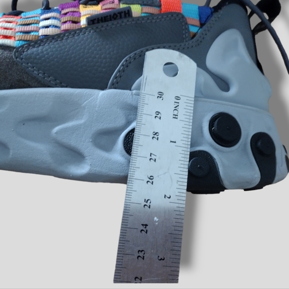 NIKE React Sertu Woven Pattern  Sneakers Size 12 Iron Gray/Black MULTICOLOR - Picture 15 of 15